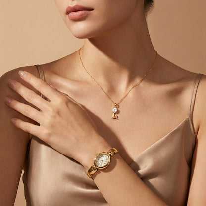 Royal Bloom Watch & Necklace Set