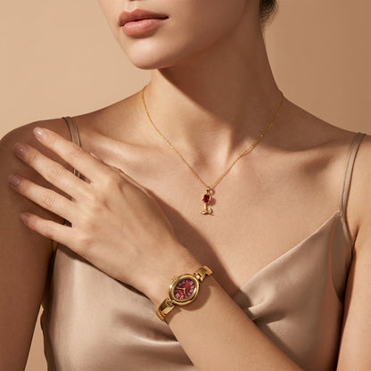 Royal Bloom Watch & Necklace Set