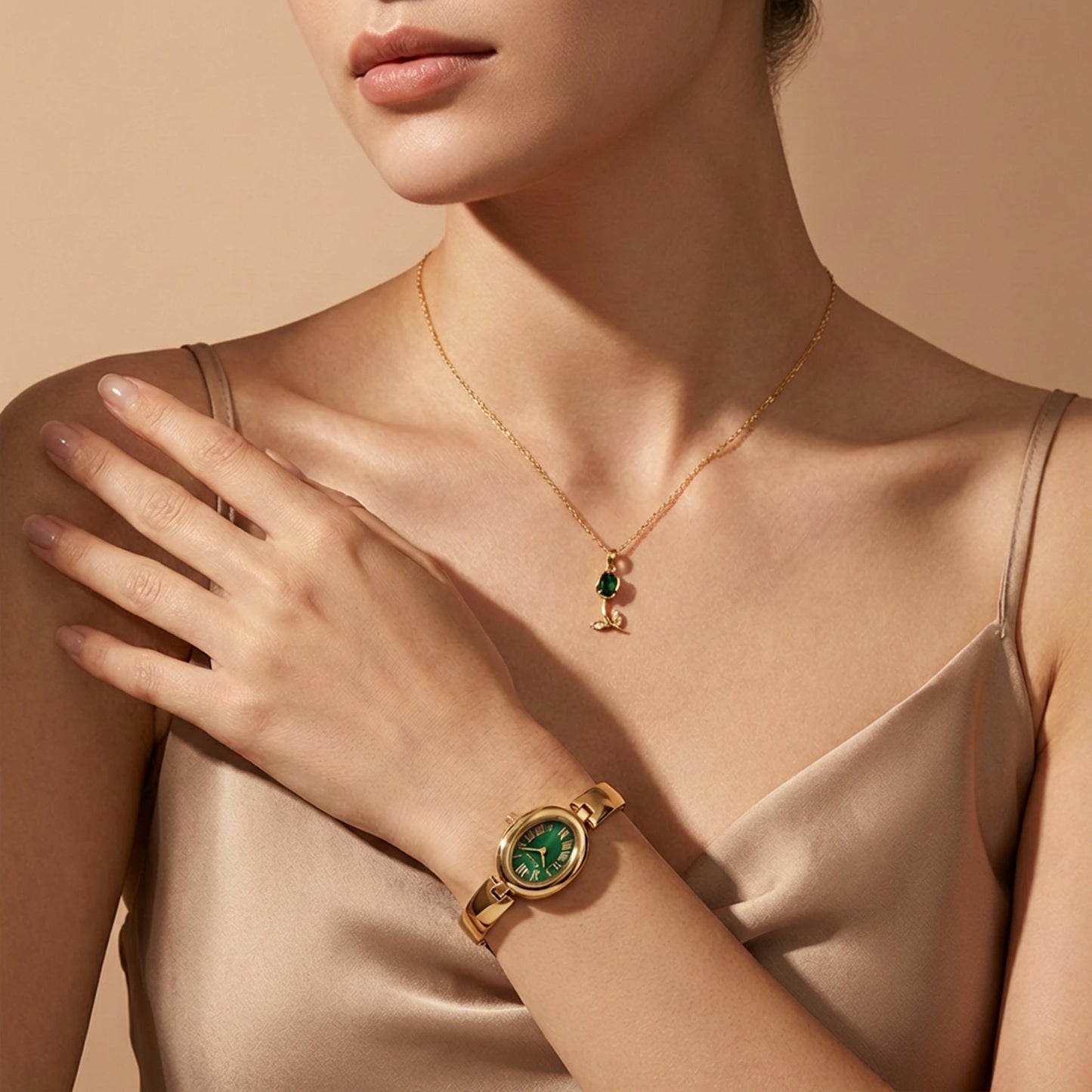 Royal Bloom Watch & Necklace Set