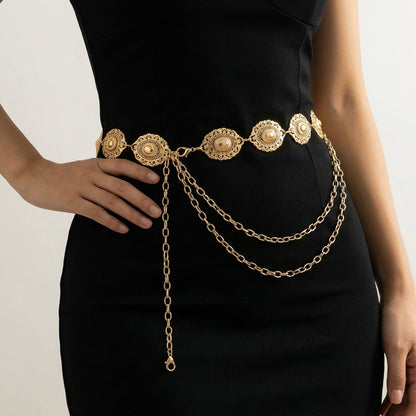 Royal Coin Chain Belt
