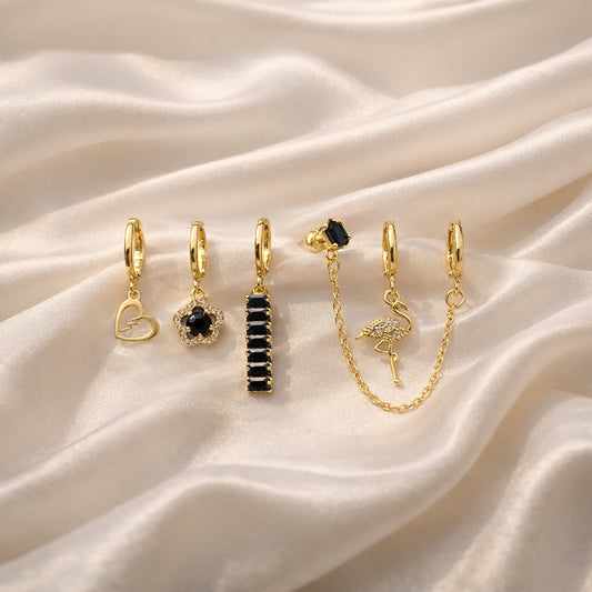 Midnight Charm Earring Collection