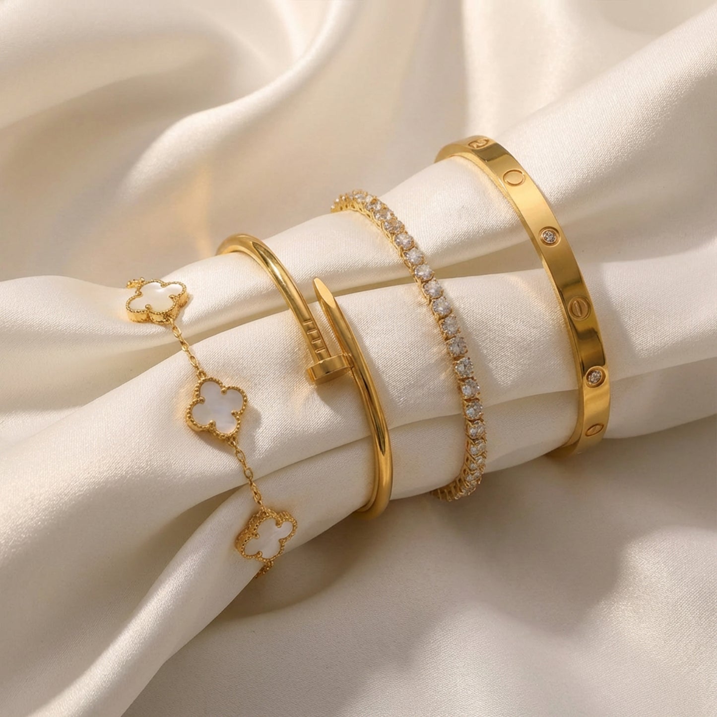 Golden Harmony Bangles Set