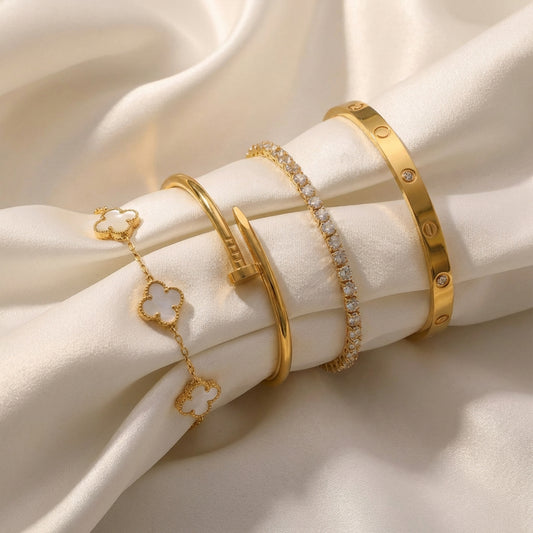 Golden Harmony Bangles Set