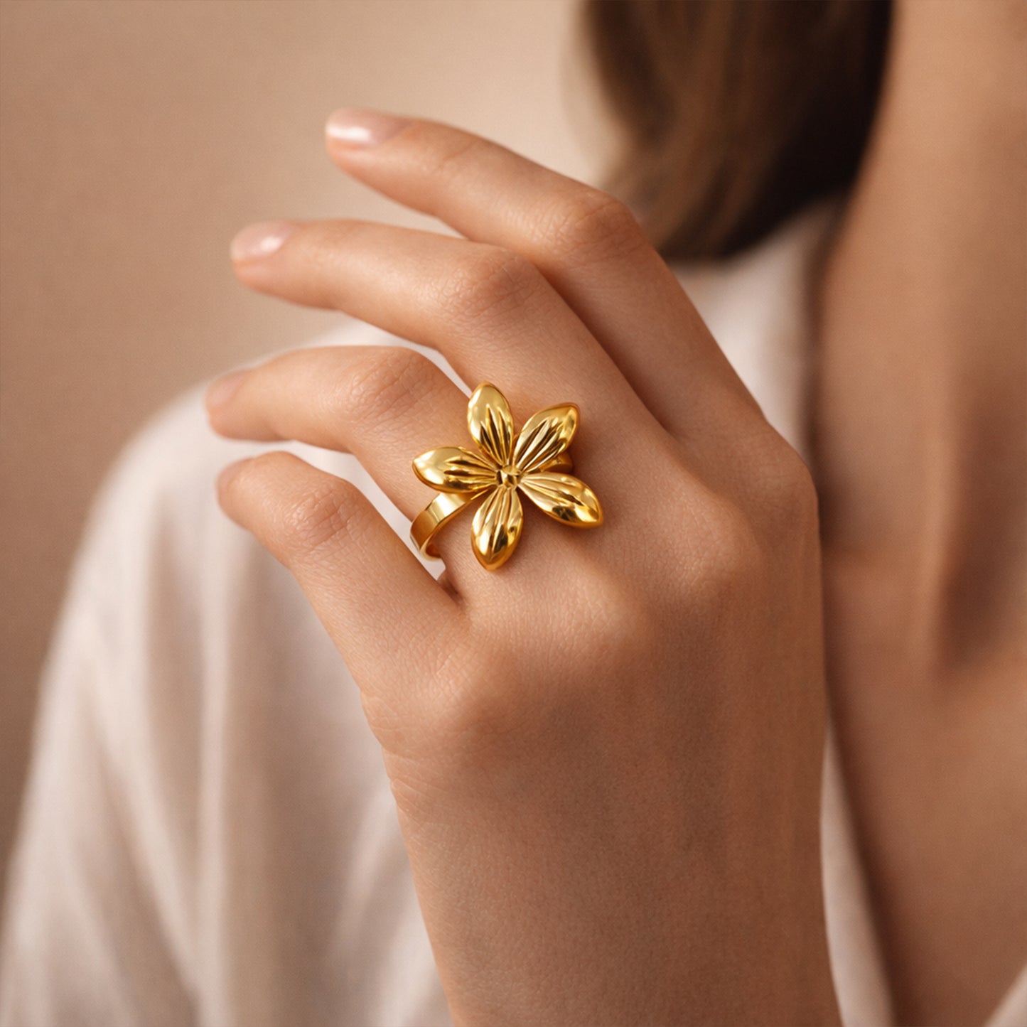 Golden Bloom Ring
