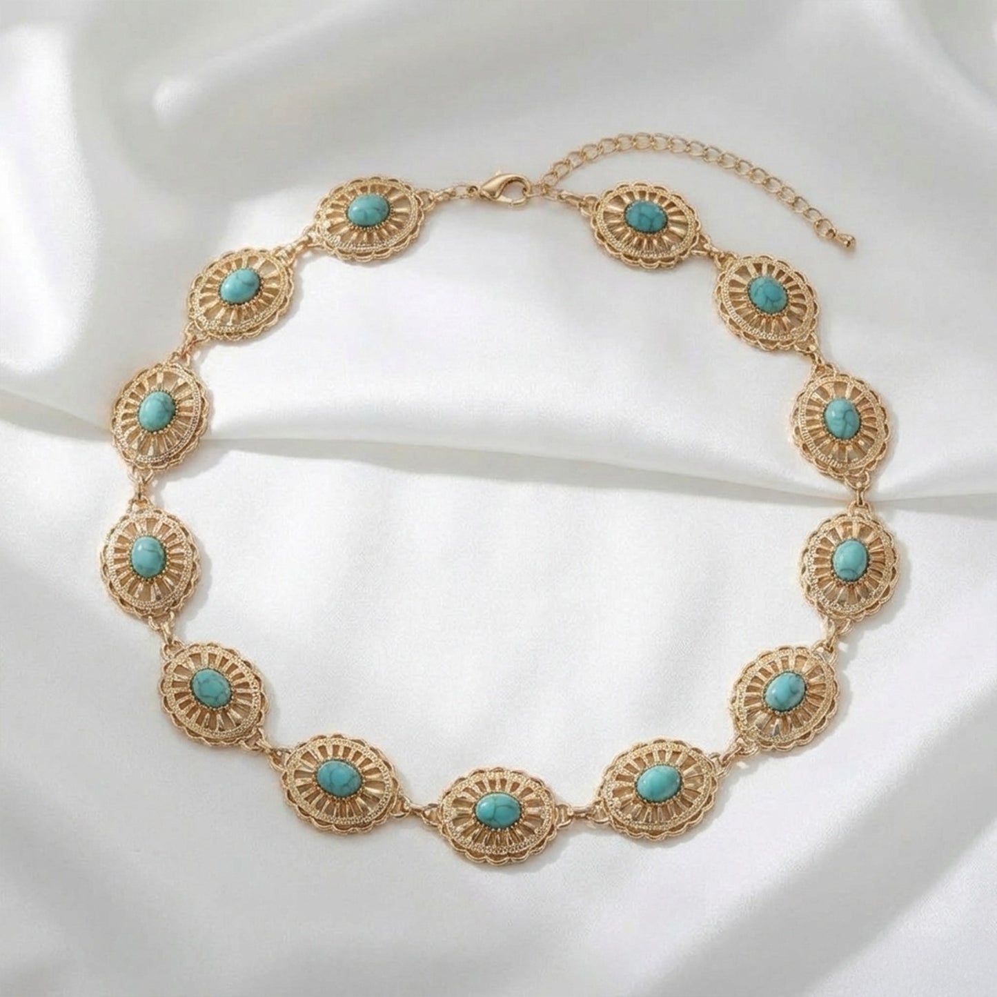 Turquoise Medallion Belt