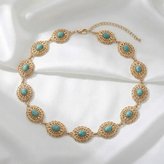 Turquoise Medallion Belt