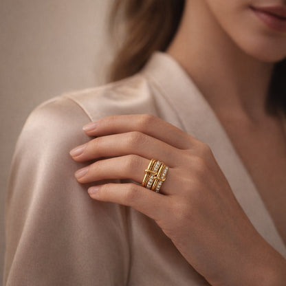 Golden Knot Ring