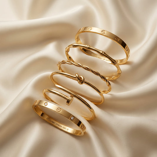Golden Icon Stack (6-Piece Bracelet Set)